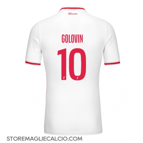 AS Monaco Aleksandr Golovin #10 Maglia Gara Casa Repliche 2024-25 Maniche Corte AS Monaco Aleksandr Golovin #10 Maglia Gara Casa Repliche 2024-25 Maniche Corte
